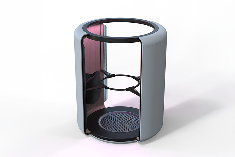 Witus Metapod ofis kapsülü öne çıkan tasarım görünümü Witus Metapod office pod featured design view